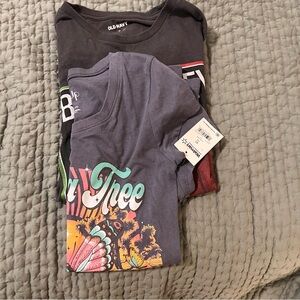 Graphic T-Shirt Set - Black and Gray